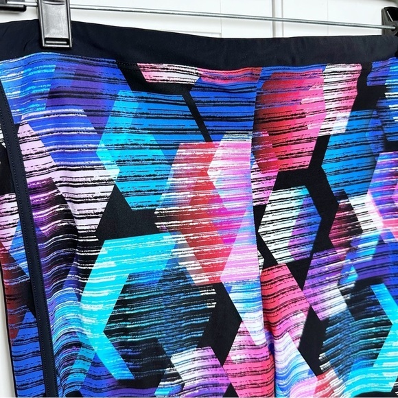 Gottex Swim Leggings Cosmos Multicolored Yoga Workout Large Watersports UPF 50 - Picture 9 of 14